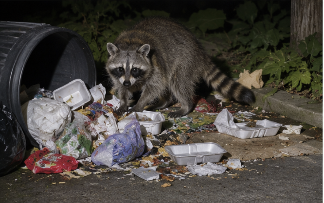 スイカ食害で発覚したアライグマの屋根裏捕獲と断熱材清掃